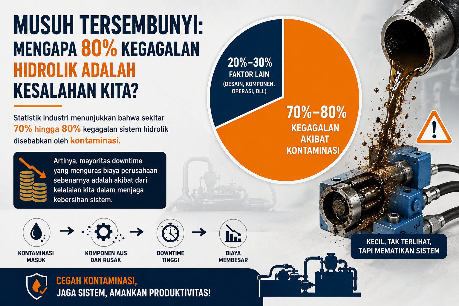 Musuh Tersembunyi: Mengapa 80% Kegagalan Hidrolik Adalah Kesalahan Kita?